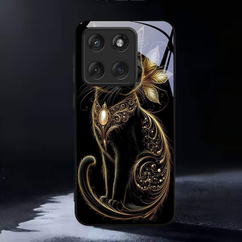 Phone Cases Motorola - Custodia per telefono in vetro nero