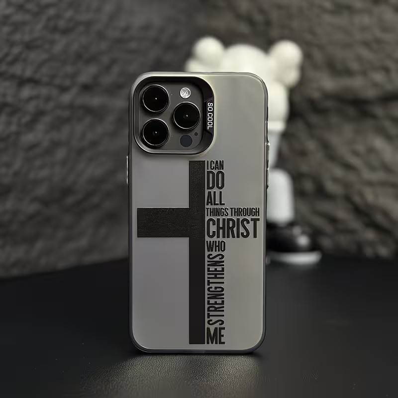 Phone Cases Iphone - Cover Anti-Impronta a Croce con Design