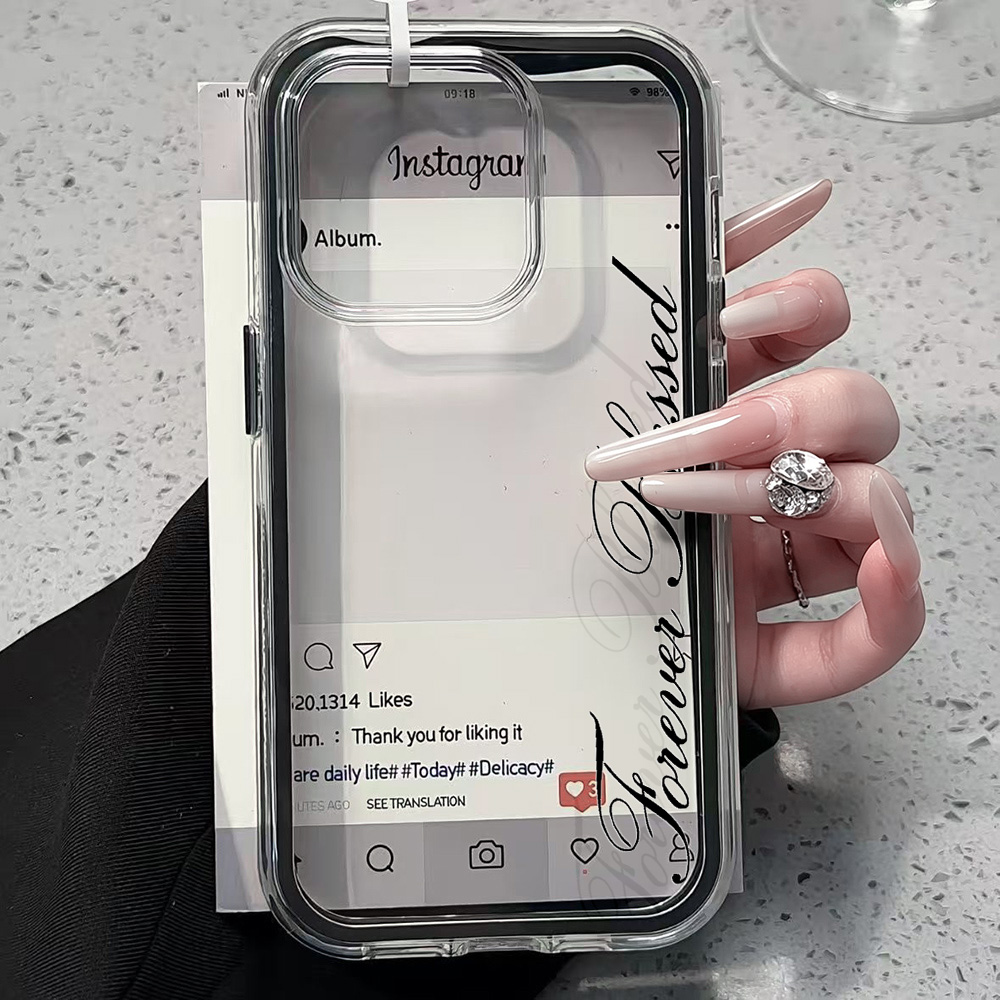 Phone Cases Transparent - Custodia per telefono Forever Blessed semplice
