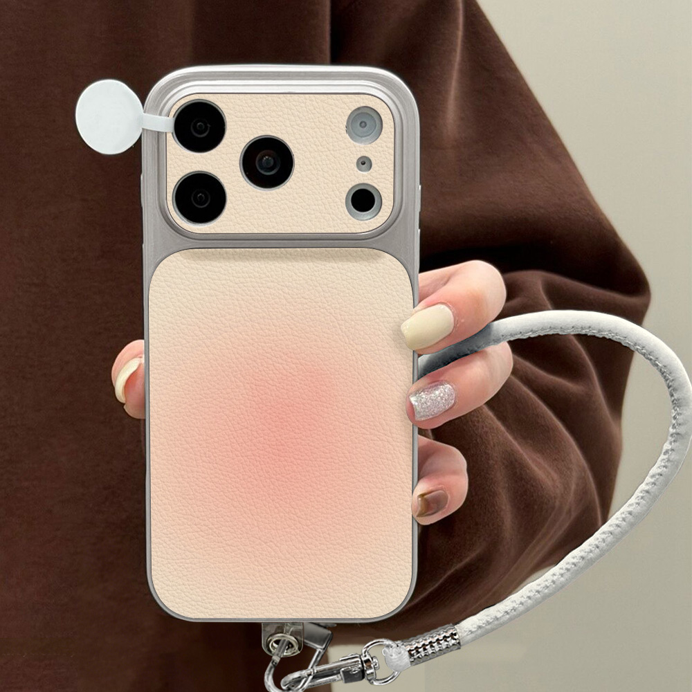 Phone Cases With Stand - Custodia per telefono con motivo litchi