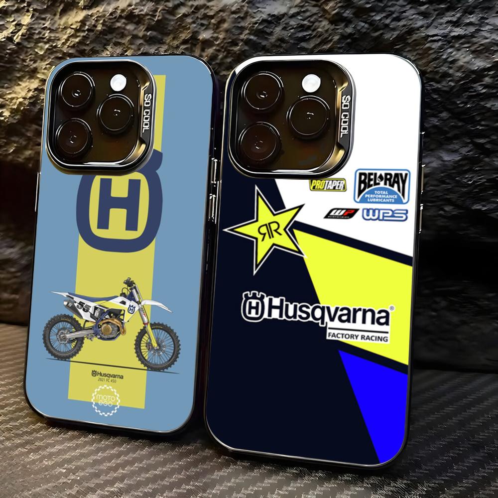 Phone Cases H&M - Custodia per telefono H-Husqvarnaes-S per moto,