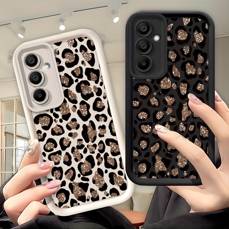 Phone Cases Leopard Print - Cover posteriore in silicone con stampa