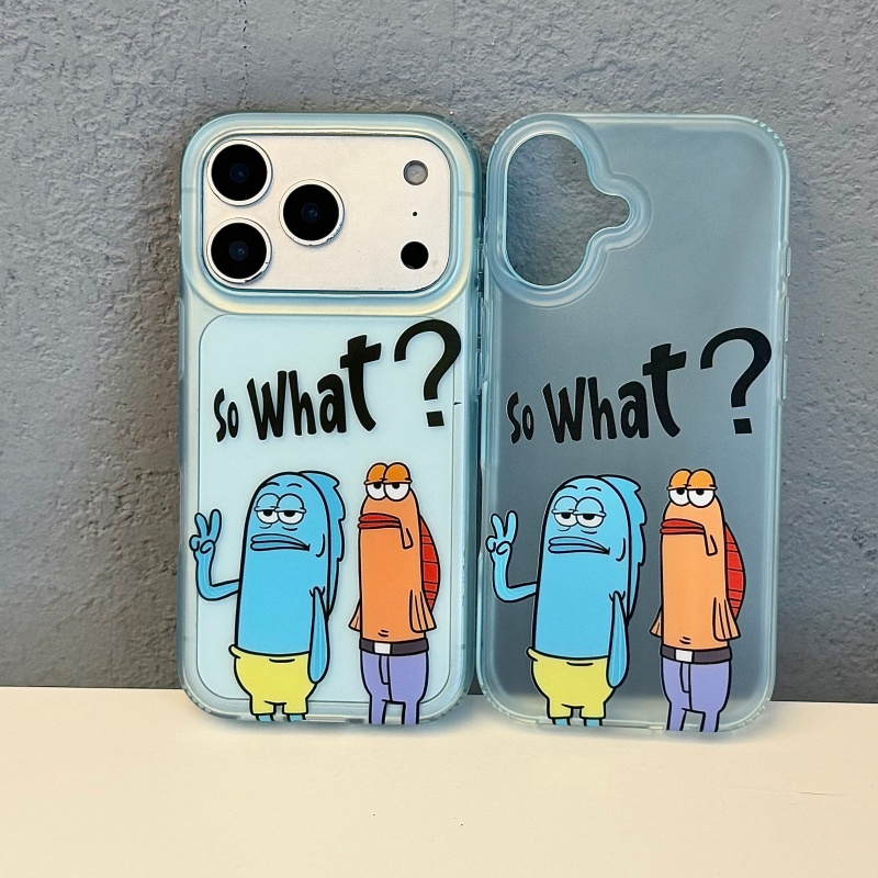 Phone Cases Ugly - Custodia per telefono trasparente opaca blu