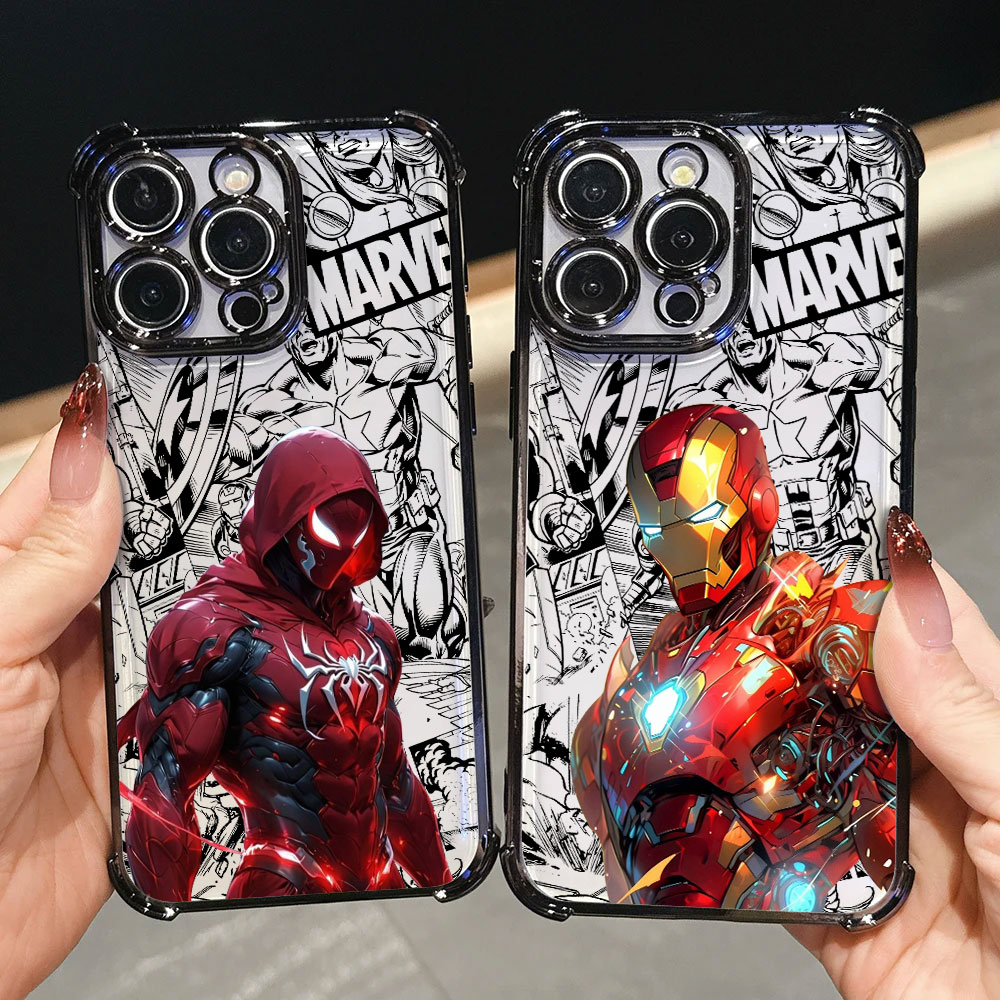 Phone Cases A14 Samsung - Custodia di Lusso Iron Spider Man
