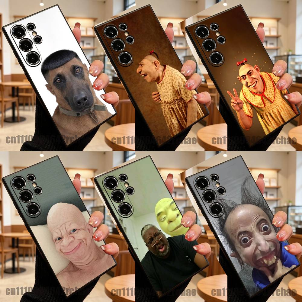 Phone Cases Ugly - Cover Nera Divertente per Uomo con