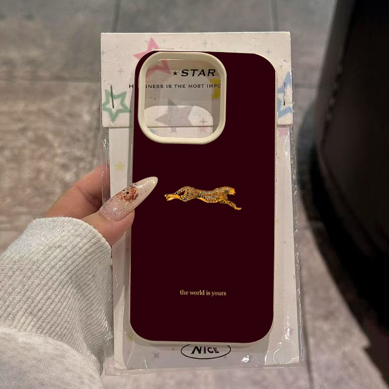 Phone Cases Leopard Print - Cover Morbida Trendy con Motivo Leopardo