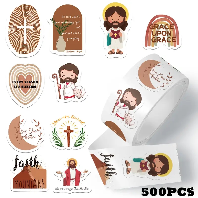 500 Adesivi Gesù per Rotolo, M - Phone Cases Jesus recensione e prezzo