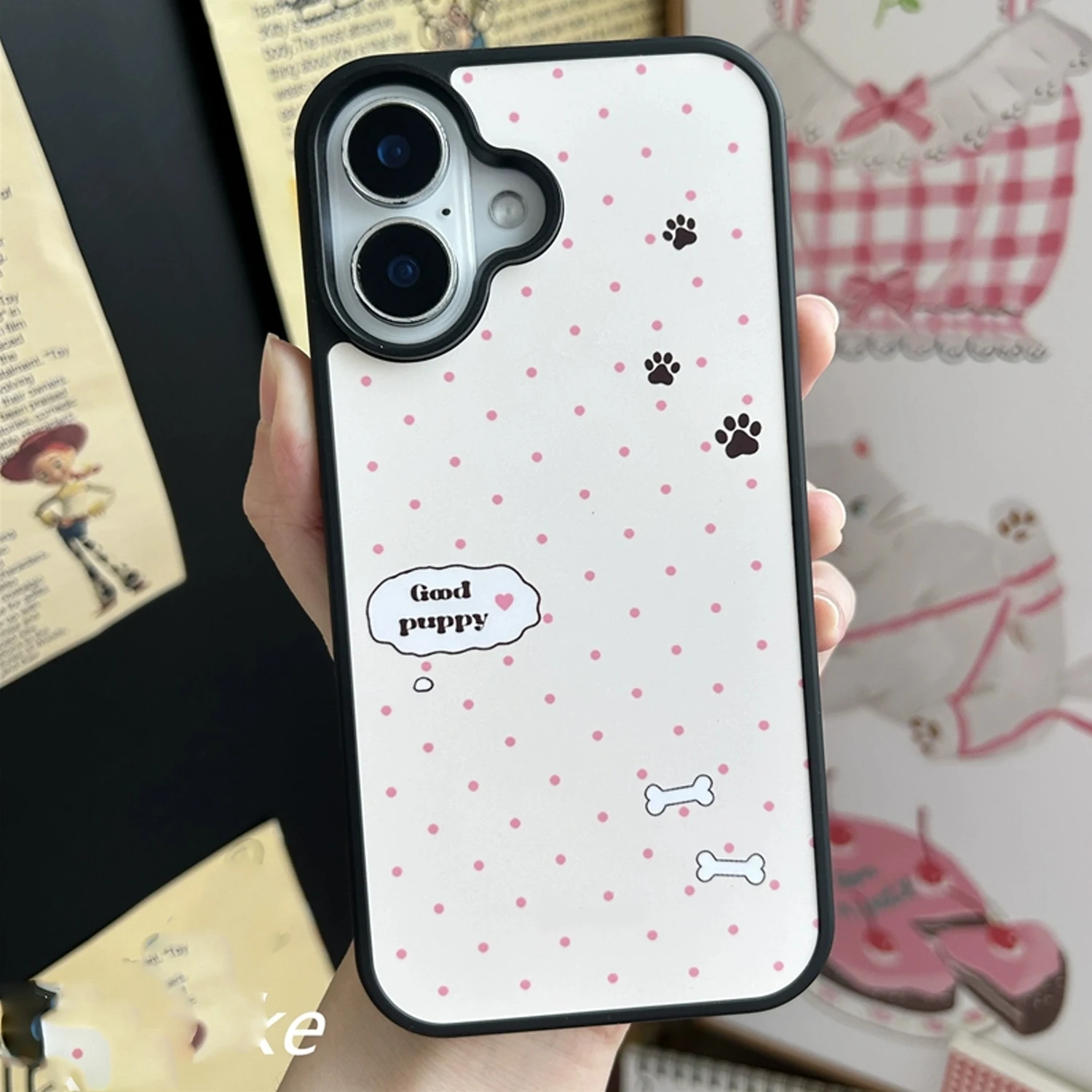 INS Pink Wave Point Good Puppy - Phone Cases With Stand recensione e prezzo